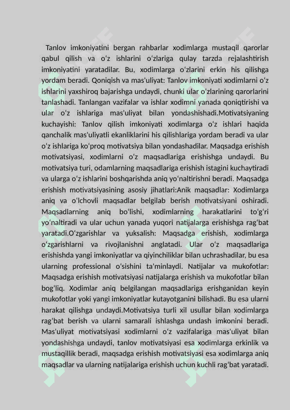 Motivatsiya  va rahbarlik qilish. 6