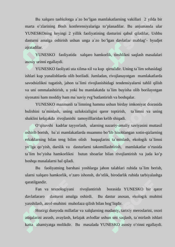 Qiyosiy pedagogika fani rivojlanishida xalqaro tashkilotlar va ularning faoliyati 3