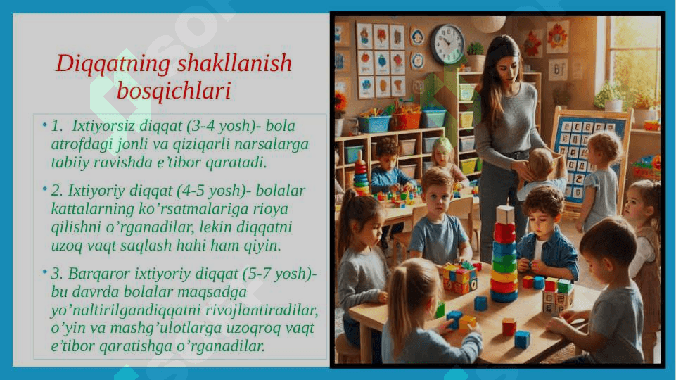 Maktabgacha yoshdagi bolalarda diqqatning shakllanishi, xulq-atvorni nazorat qilish tizimi sifatida 3