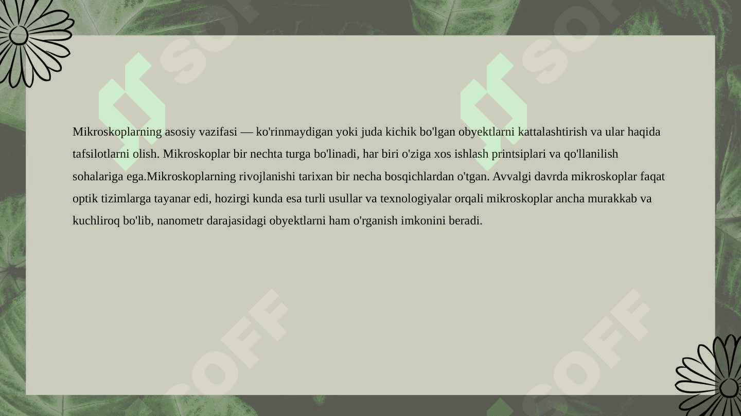 Yorug'lik mikroskoplari 3