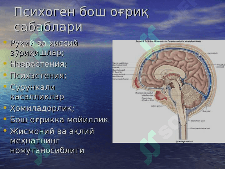 PSEVDONEVROLOGIK SINDROMLAR TURLARI 2