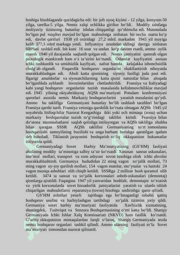 GFR II-jahon urushidan keyingi yillarda 8