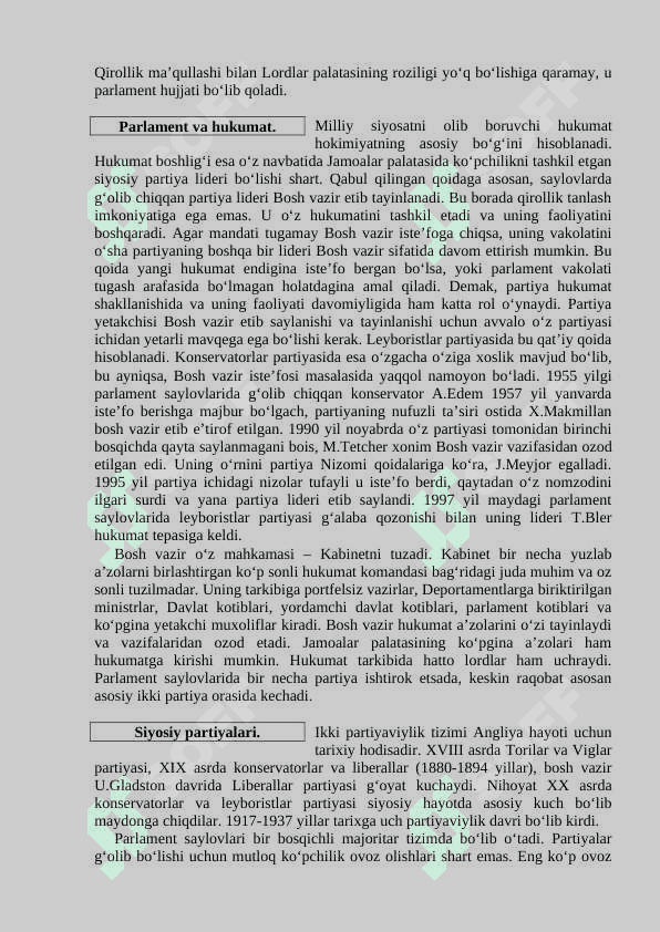 Buyuk Britaniya ikkinchi jahon urushidan keyingi yillarda 4