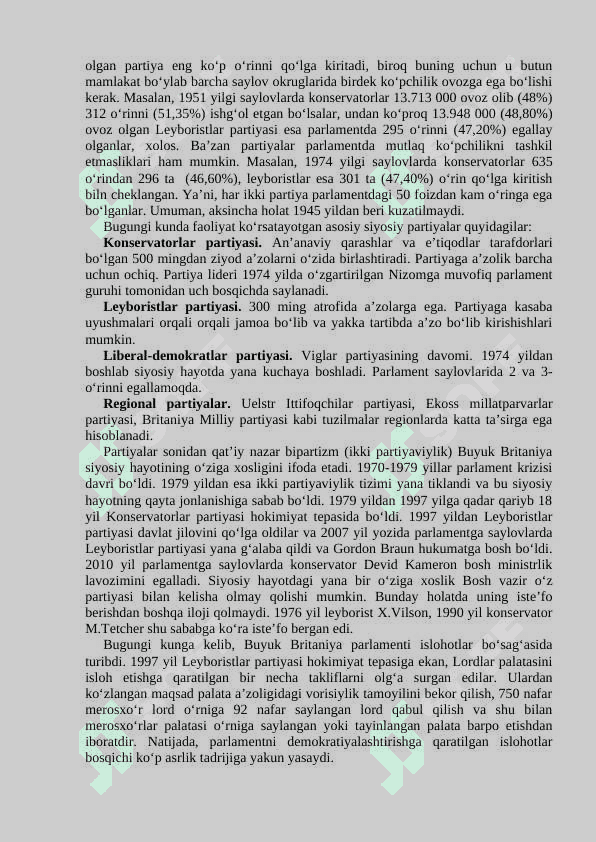 Buyuk Britaniya ikkinchi jahon urushidan keyingi yillarda 5