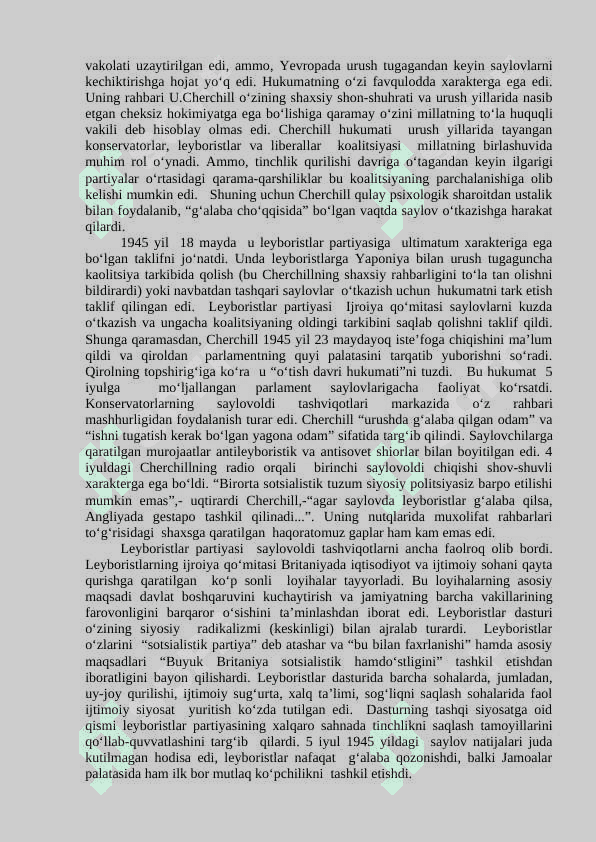 Buyuk Britaniya ikkinchi jahon urushidan keyingi yillarda 7
