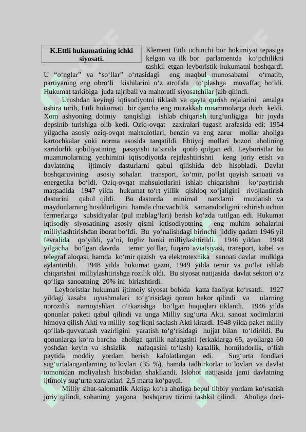 Buyuk Britaniya ikkinchi jahon urushidan keyingi yillarda 8