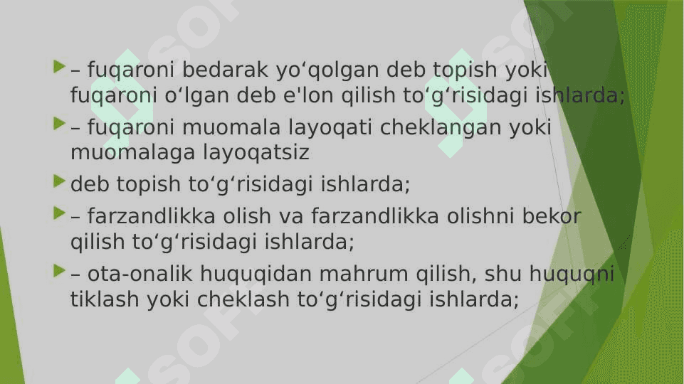 Fuqarolik sudlarida prokurorning ishtiroki 7