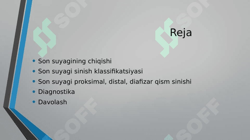 Son suyagi chiqishlariSon suyagi boshchasining travmatik chiqishi 3