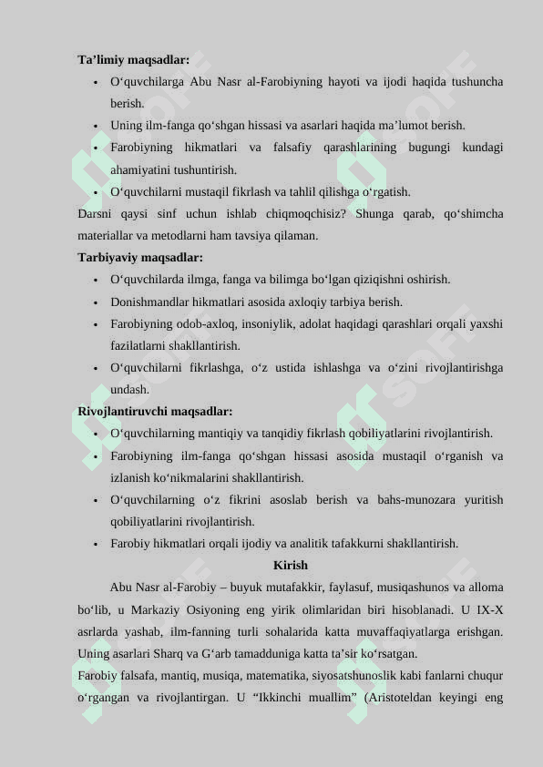 Abu Nasr al-Farobiy – buyuk mutafakkir va faylasuf 2