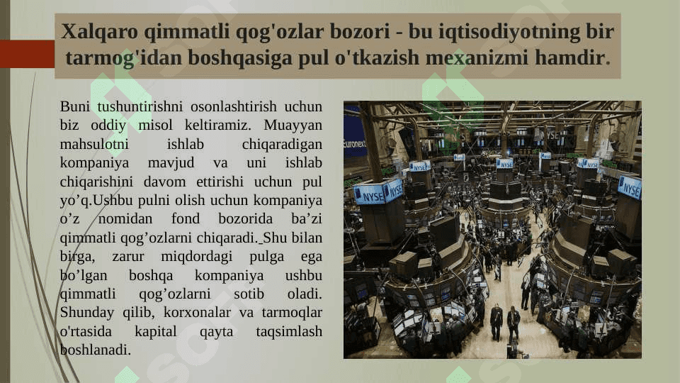 Qimmatli qog'ozlar bozori 2