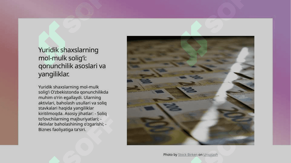 Yuridik shaxslarning mol-mulkiga solinadigan soliq 4