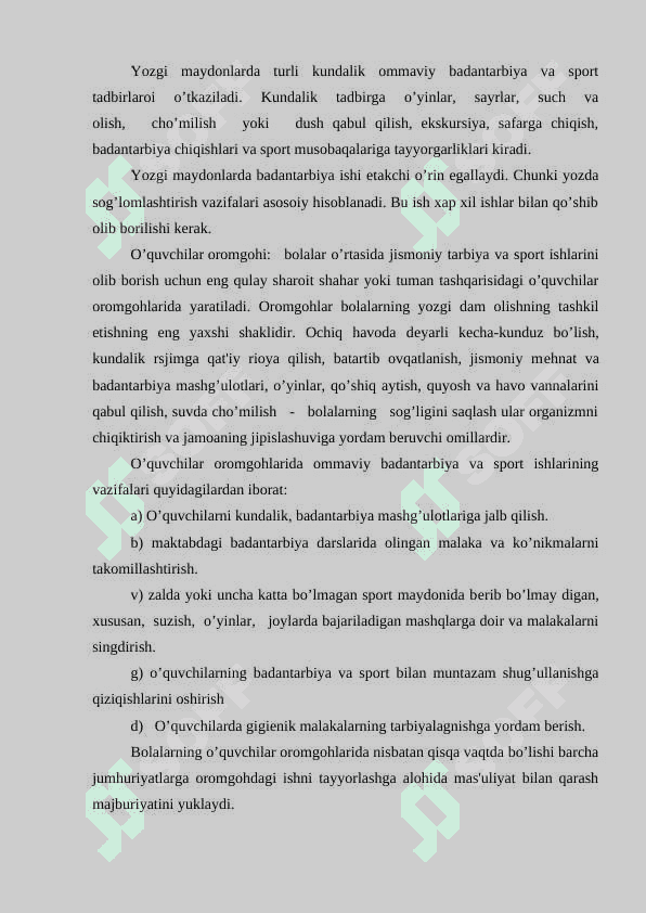 MAKTABDAN TASHQARI JIMONIY TARBIYA  ISHLARI VA ULARNI TASHKIL ETISH 7