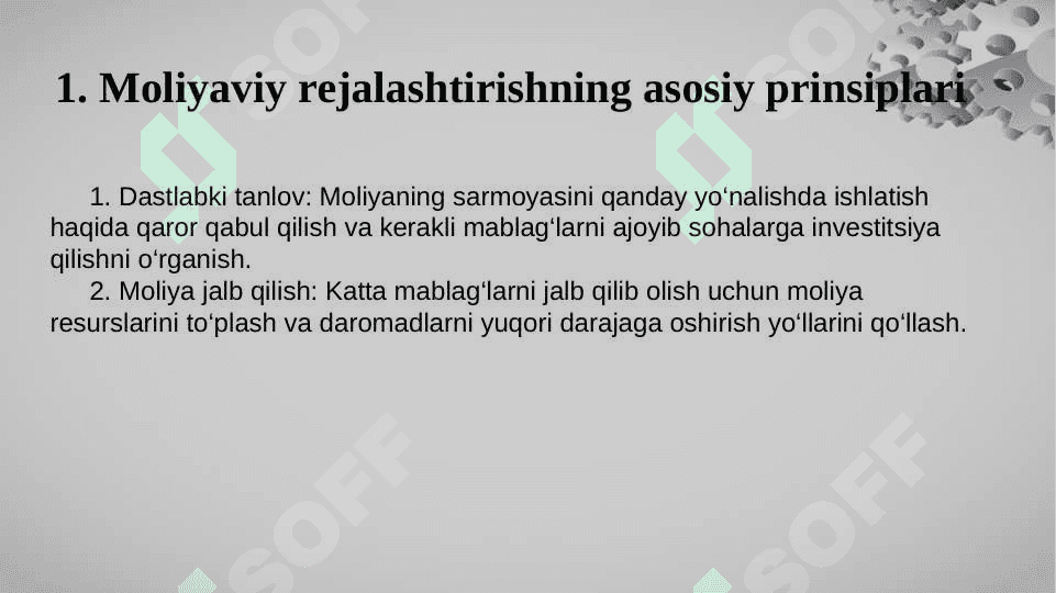 Moliyaviy rejalashtirish va tartibga solish 4