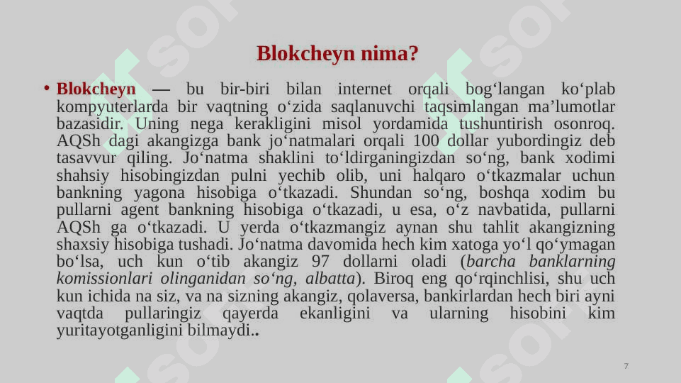 Raqamli iqtisodiyotda blokcheyn va moliyaviy texnologiyalar 7