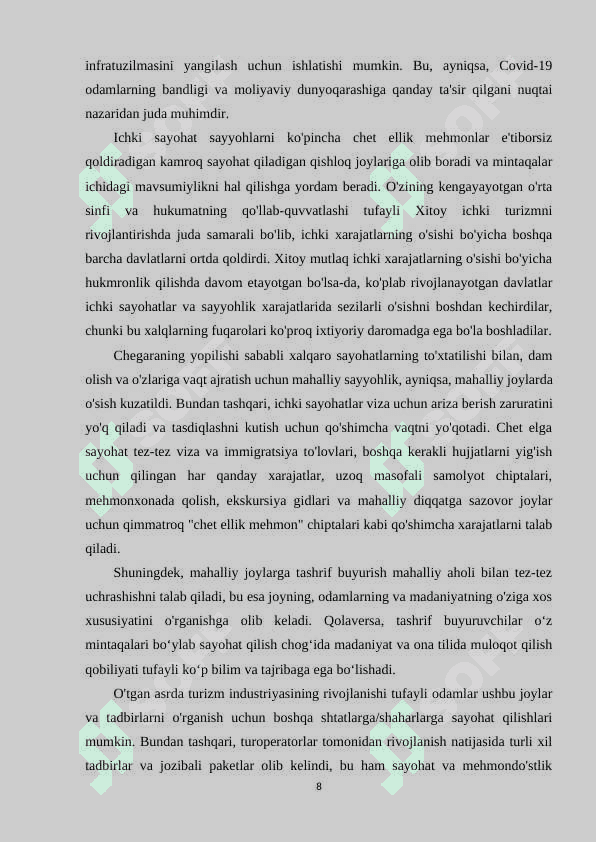 Ichki va tashqi turizmda kreativ marketing 8