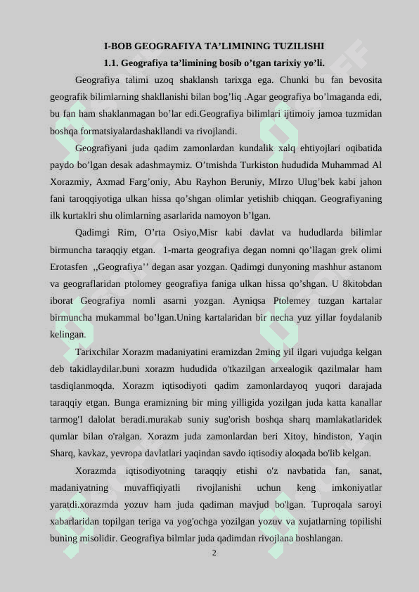 GEOGRAFIYA FANIINING PEDAGOGIKA FANLAR  BILAN ALOQASI 3