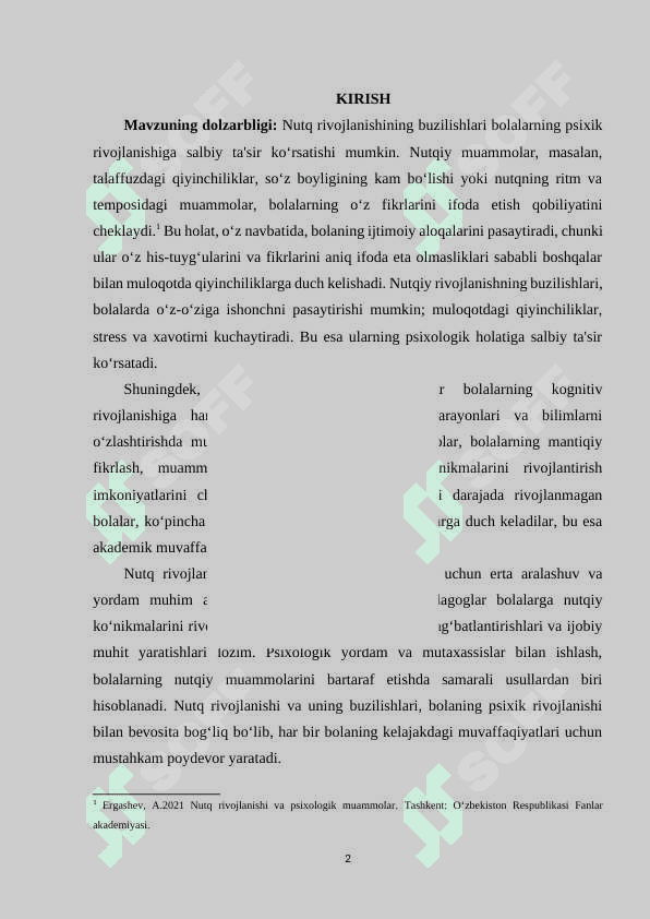 Bolaning psixik rivojlanishida nutqning roli 2