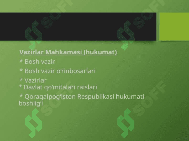 O’zbekiston Respublikasining Vazirlar Mahkamasi 6