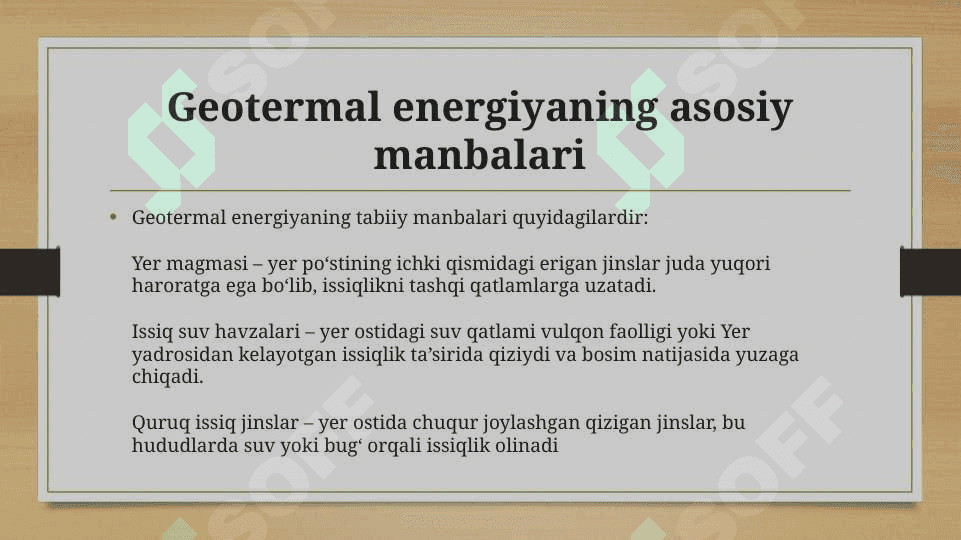 Geotermal energiya 3