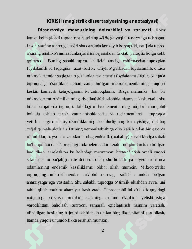 SURXONDARYO VILOYATI TUPROGʻI TARKIBIDAGI MIS(II), RUX(II), KADMIY(II) VA SIMOB(II) IONLARINI VOLTAMPERMETRIK ANIQLASH 2