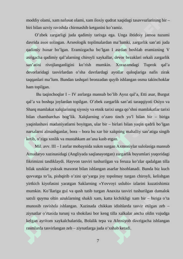 Surxon vohasi ayollarining taqinchoqlari va ularning o‘ziga xos xususiyatlari 7