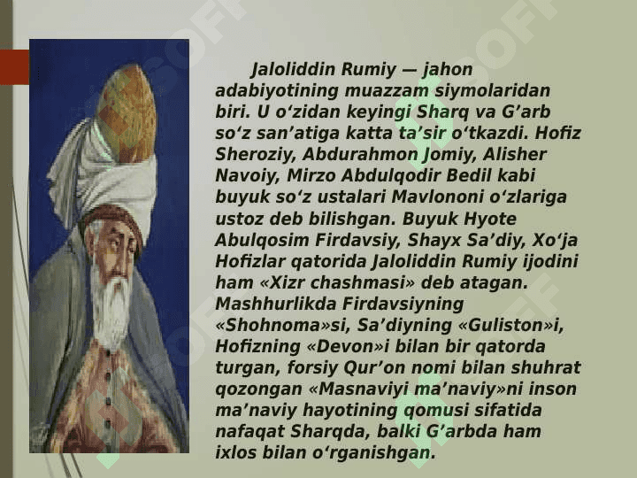 Jaloliddin Rumiyning falsafiy qarashlari 2
