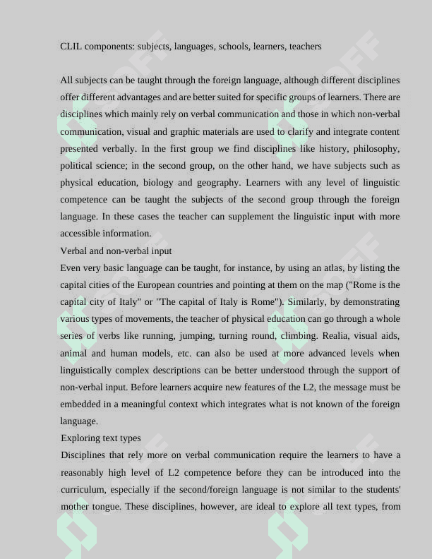 CONTENT AND GOALS OF TEACHING FOREIGN LANGUAGE AT SCHOOL, LYCEUM AND COLLEGES 8