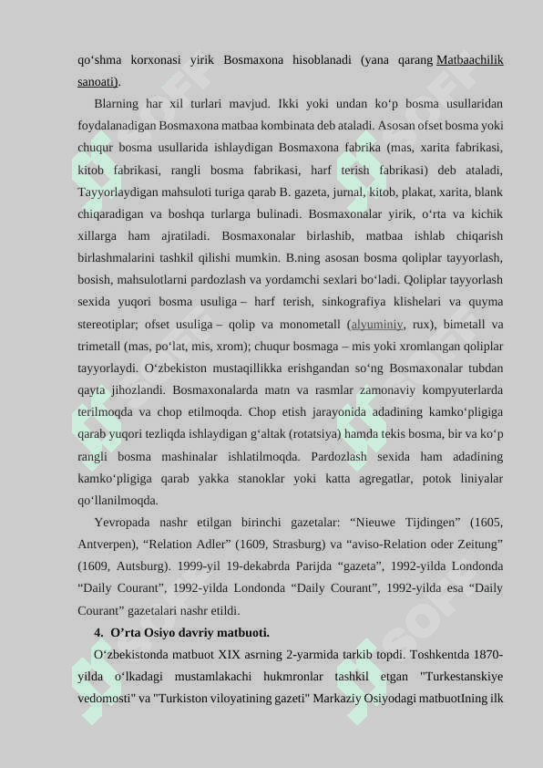 Insoniyat hayotida ilk bosma nashrlar 6
