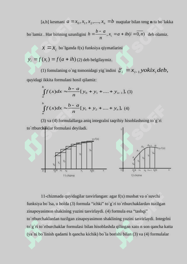 Differensial yordamida taqribiy hisoblash. Parametrik ko’rinishda  berilgan funksiyalarning hosilalari. 3