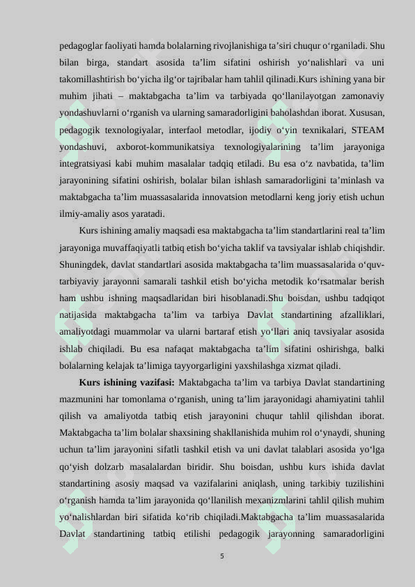 MAKTABGACHA TA’LIM VA TARBIYA DAVLAT STANDARTI 4
