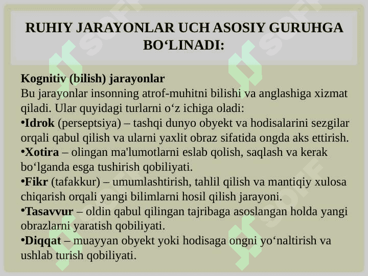 Ruhiy jarayonlar 4