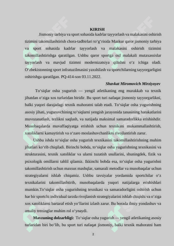 TO‘SIQLAR OSHA YUGURISH TEXNIKASINI TAKOMILLASHTIRISH 2