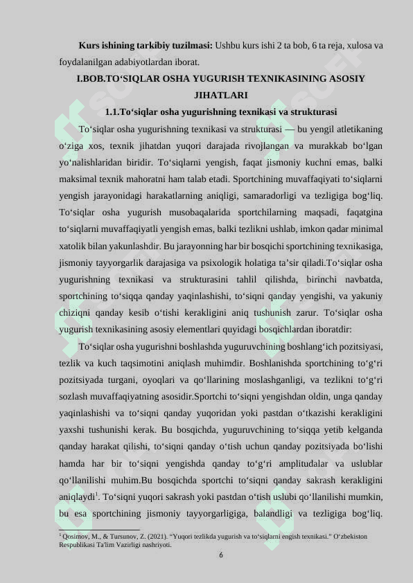 TO‘SIQLAR OSHA YUGURISH TEXNIKASINI TAKOMILLASHTIRISH 6