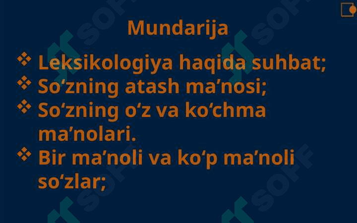 So‘zning o‘z va ko‘chma ma’nosi 2
