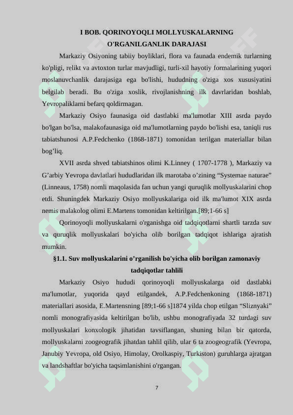 “BOYSUN TUMANI HUDUDIDA UCHROVCHI QORINOYOQLI MOLLYUSKALAR (GASTROPODA: PULMONATA)NING BIOLOGIK XILMA-XILLIGI” 8