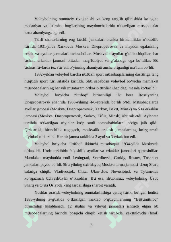 AHOLI ISTIQOMAT QILADIGAN JOYLARDA VOLEYBOL SPORT TURINI TASHKIL QILISH 6