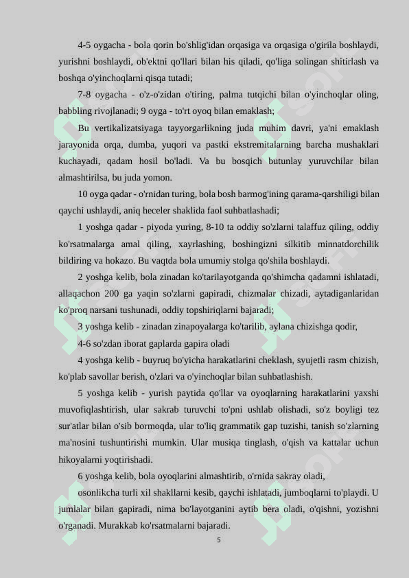 BOLALAR BOXCHASIDA SAYIRNING O’ZIGA XOS XUSUSIYATI. 5