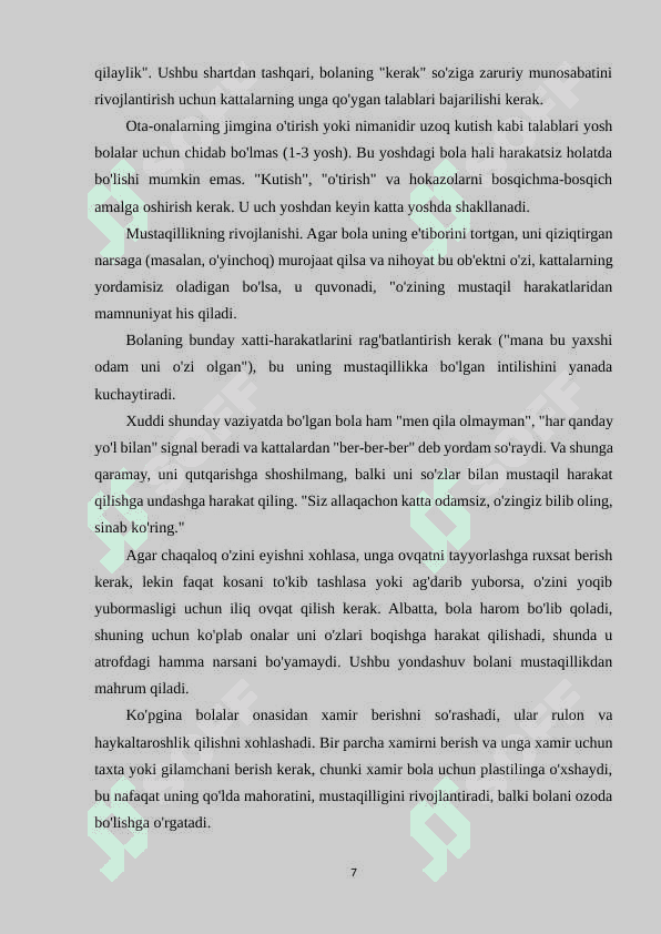BOLALAR BOXCHASIDA SAYIRNING O’ZIGA XOS XUSUSIYATI. 7