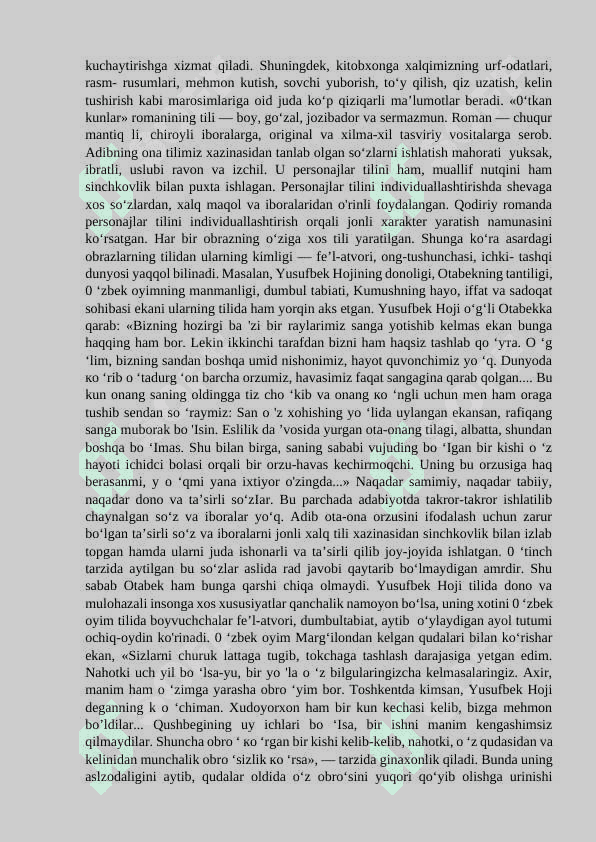 Abdulla Qodiriy va Cho'lpon obrazidagi ayol timsoli 8
