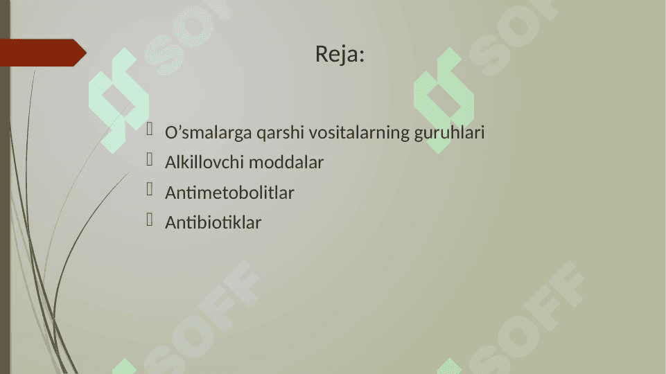 Xavfli o’smalarni davolashda ishlatiladigan zamonaviy preparatlar 2