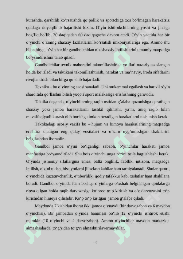 Qo’l to’pi sport turidan musоbаqа qоidаsi vа hаkаmlik uslubiyati 6