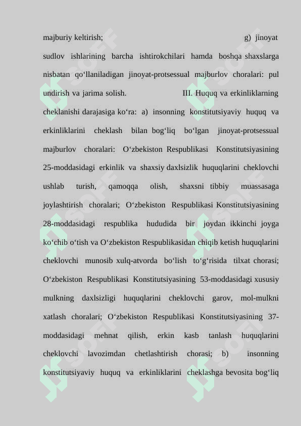 PROSESSUAL MAJBURLOV CHORALARI 8