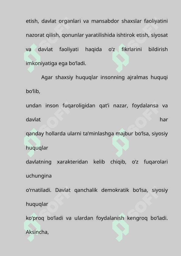 Siyosiy huquqlar 2