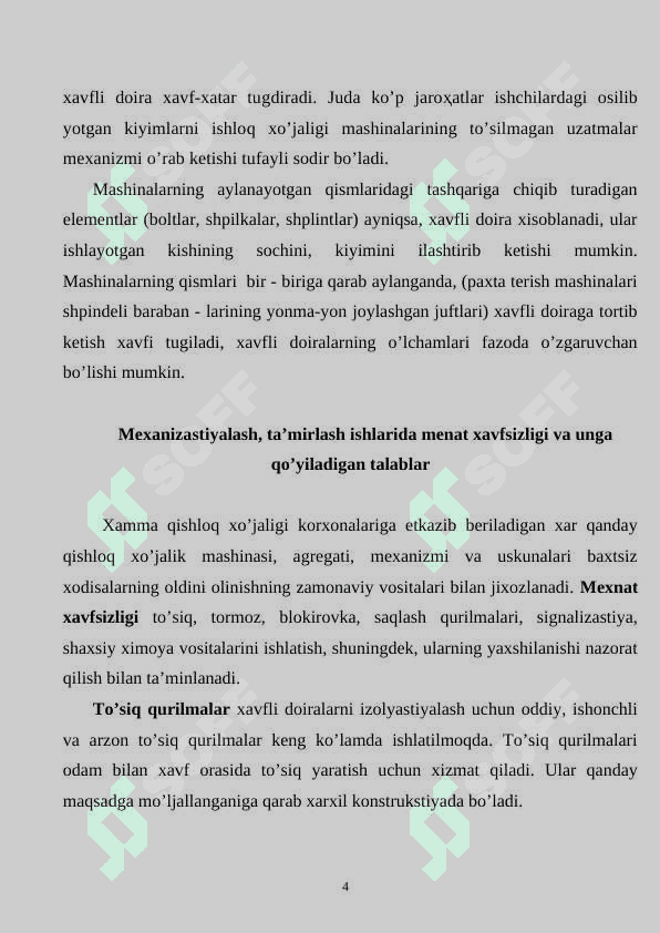 QISHLOQ XO‘JALIGINI MEXANIZATSIYALASHTIRISH VA AVTOMATLASHTIRISH 4