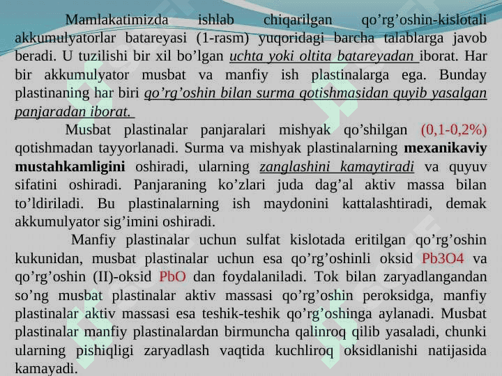 Akkumulyator batareyasi 4