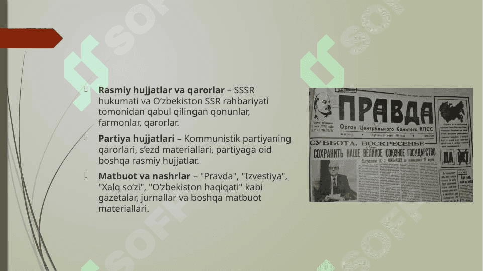 Shuro davri manbalari Mustaqillik manbalari 4