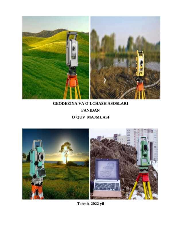 Geoideziya ish reja(GEODEZIYA VA O`LCHASH ASOSLARI FANIDAN O`QUV  MAJMUASI)