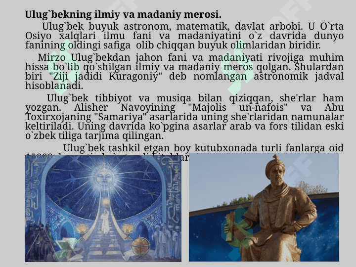 Mirzo Ulug‘bek – Davlat Arbobi va Buyuk Olim 4