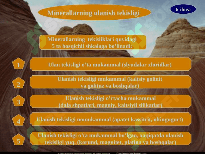 Minerallar. ularning  xossalari va xosil bo’lishi. 7