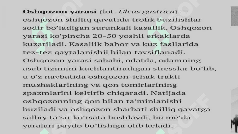Yara kasalligini davolashning zamonaviy usullari 2